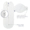 Nested Bean Zen Neo Classic Newborn Swaddle - Off White (One Size)