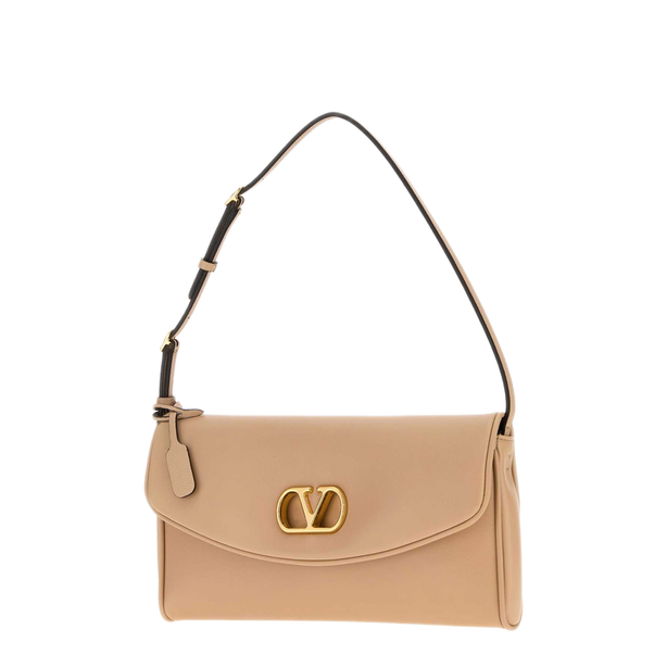 Devain Small Nappa Shoulder Bag - Beige