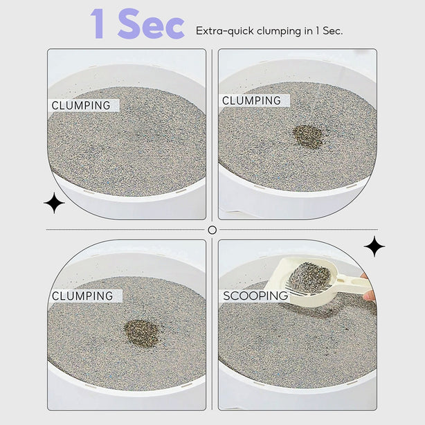 [Bundle of 1/2/4]Australia ZODIAC Natural Superfine Bentonite Cat Litter Quick Clumping Odour Control With Charcoal4.5Kg