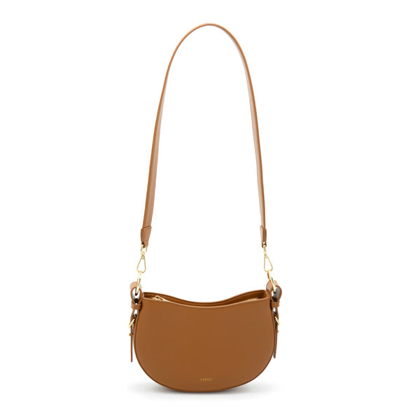 X Nihilo Lune Saddle Leather Crossbody Bag Windsor Tan