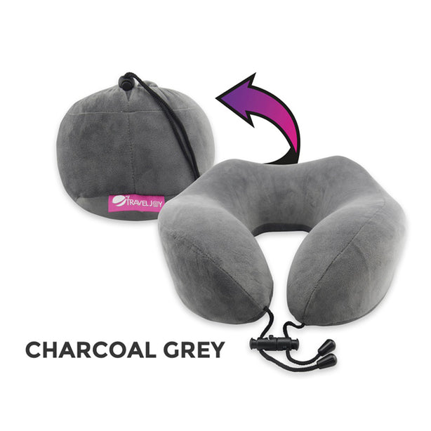 Travel Joy Portable Rollable Memory Foam Travel Pillow