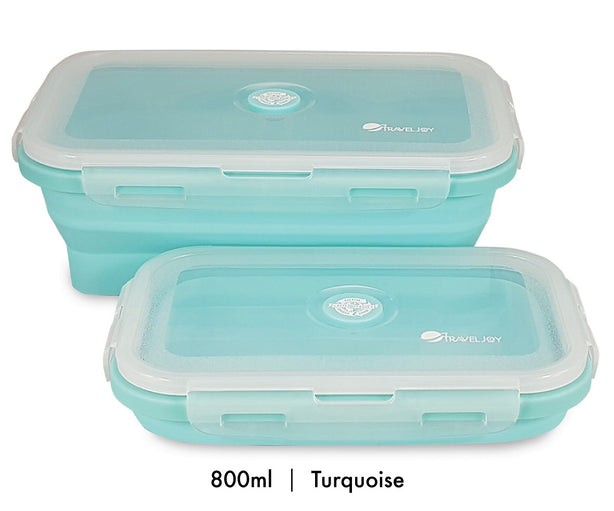 Travel Joy Eco Food Grade Silicone Foldable Lunch Box (800ml)