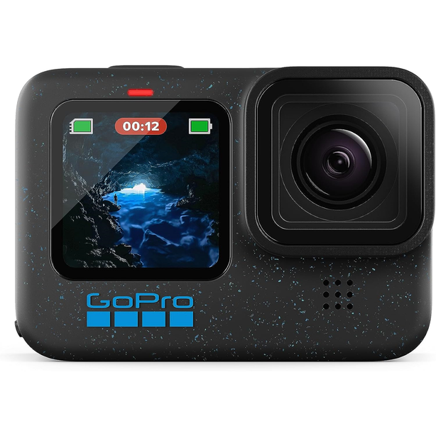 Gopro Hero12 Black Action Camera (Waterproof + Stabilization)