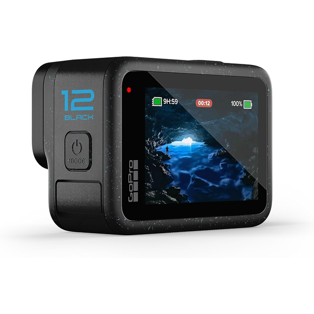 Gopro Hero12 Black Action Camera (Waterproof + Stabilization)