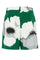 Flower Portrait Print Poplin Bermuda Shorts