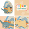 NYZE Baby Early Learning Cloth Book - Dinosaur