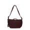 Crag Messenger Medium Nylon-Cotton Back Satin Shoulder Bag - Bordeaux