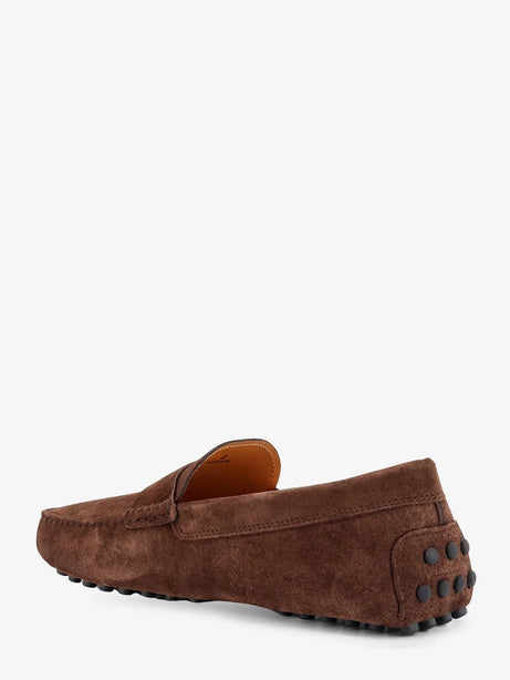 Tod'S Suede loafers with Gommini detail on the back - Marrone