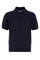 Navy Blue Wool Polo Shirt
