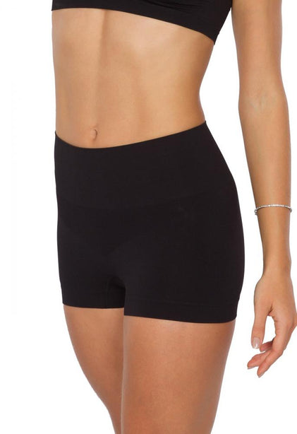 Plié Emana®️ Boxer with Waistline Strap Black