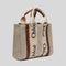 Chloe Small Woody Tote Bag White Brown RS-CHC22AS397I2690U
