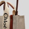 Chloe Small Woody Tote Bag White Brown RS-CHC22AS397I2690U