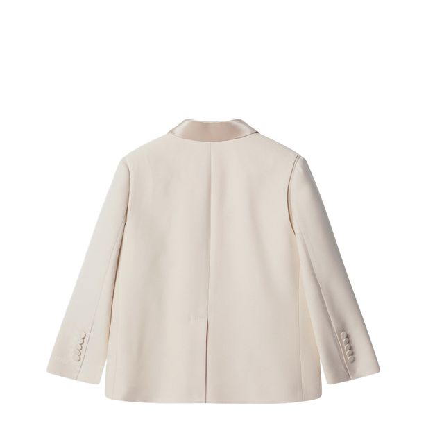 Ivory Single-Breasted Jacket