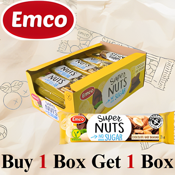 Emco Super Nut Bar (Chocolate & Banana) Buy 1 box Get 1 box Free