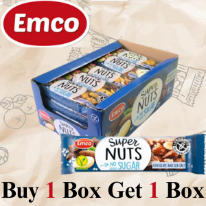 Emco Super Nut Bar (Chocolate & Sea Salt) Buy 1 box Get 1 box Free