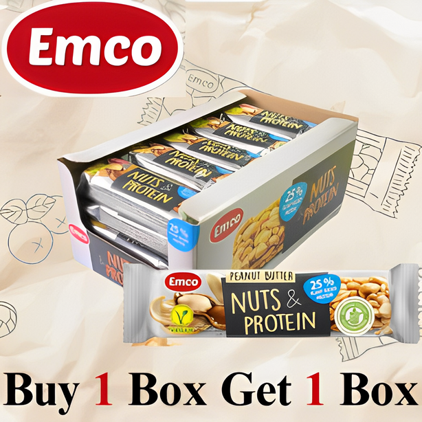 Emco Nuts & Protein Bar (Peanut Butter) Buy 1 box Get 1 box Free