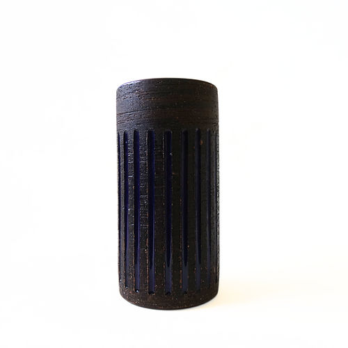 Mobler Vintage blue/brown glazed vase from GABRIEL Sweden mid-century