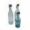 Mobler Vintage green large glass bottle ARNAS with porcelain lid, perfect as water bottle or vase from Sweden early 1900s