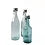 Mobler Vintage green large glass bottle ARNAS with porcelain lid, perfect as water bottle or vase from Sweden early 1900s