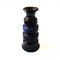 Mobler Vintage unique handmade blue glazed vase by K.Hedin Leksand Sweden mid-century