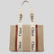 Chloe Woody Medium Tote Bag White Brown RS-CHC22AS383I2690U