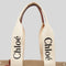 Chloe Woody Medium Tote Bag White Brown RS-CHC22AS383I2690U