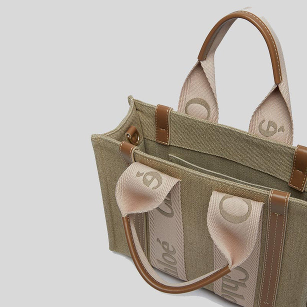 Chloe Small Woody Tote Bag Blushy Beige RS-CHC23AS397L1726Y