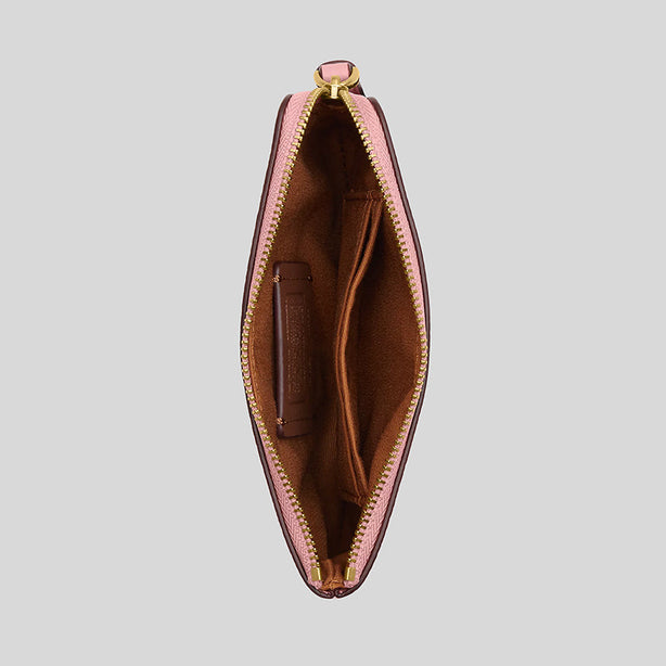 Coach Disney X Coach Corner Zip Wristlet With Ice Skate Motif Light Blush Multi RS-CN026