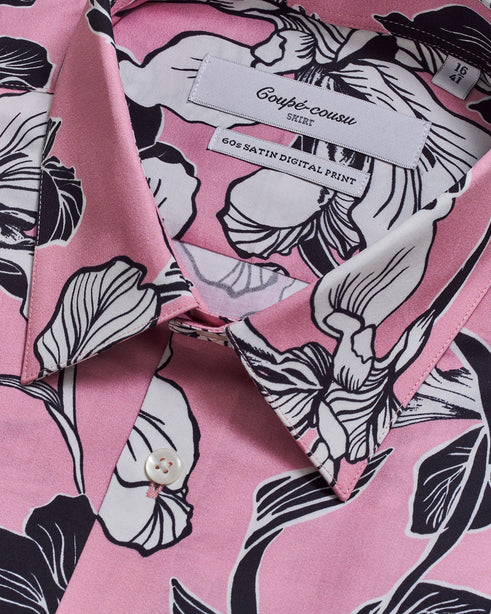 Coupe Cousu, Print, Short Sleeve Shirt
