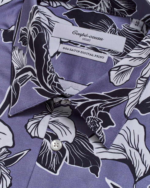 Coupe Cousu, Print, Short Sleeve Shirt