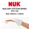 NUK Dry Cotton Wipes 80pcs x 6
