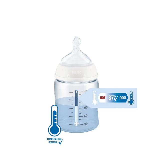 NUK Premium Choice PPSU Temperature Control Bottle with Silicone Teat 150ml (Blue Star)