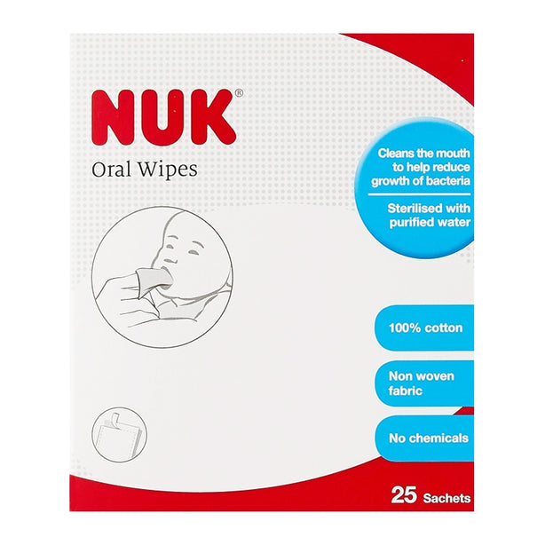 NUK Oral Wipes - 25 Sachet/ Box
