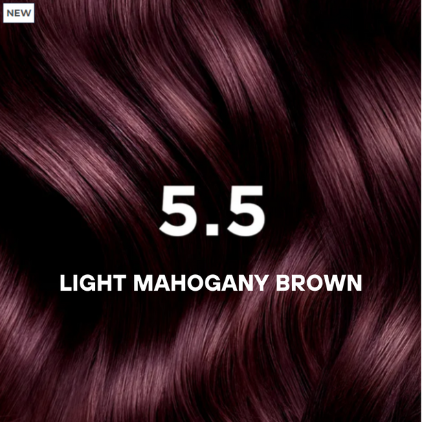 Permanent Color Kit - 5.5 Light Mahogany Brown