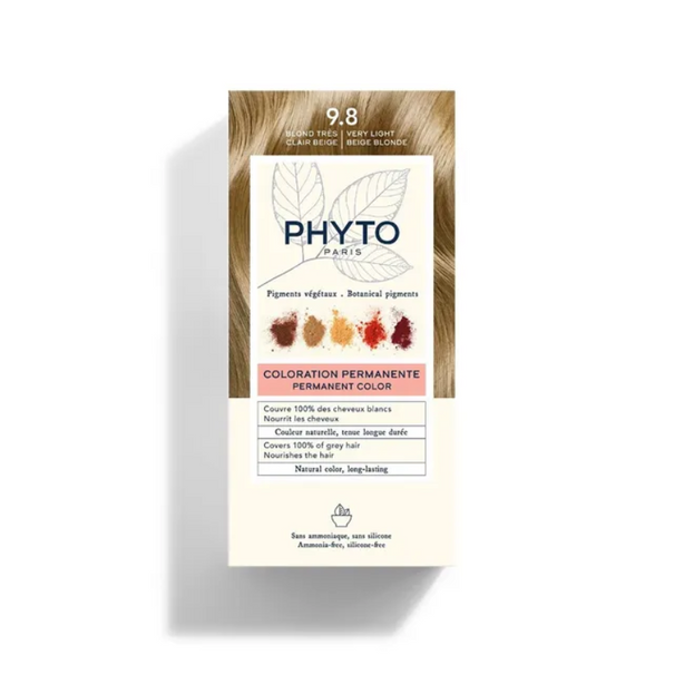 Phyto Permanent Color Kit - 9.8 Very Light Beige Blonde