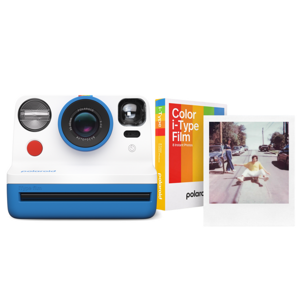 Polaroid Now Gen 2 Starter Kit (Polaroid Now Blue+ I-Type Film)