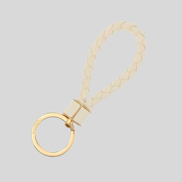 BOTTEGA VENETA Intreccio Key Ring Camomille RS-651820