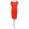 Joan Allen Chiffon Dress in Tangerine