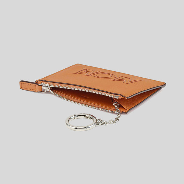 MCM Aren Key Pouch in Spanish Calf Leather Cognac RS-MXKDATA01CO001