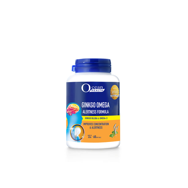 Ocean Health Ginkgo Omega Alertness Formula (60s)