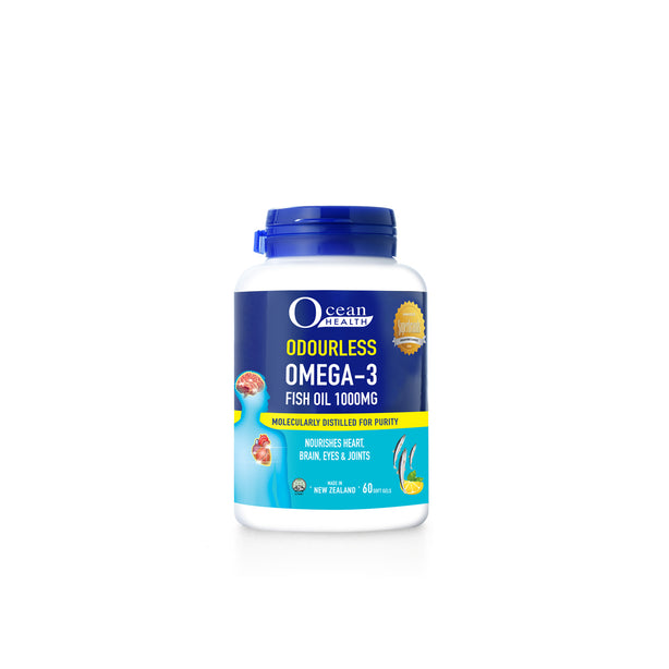 Ocean Health Odourless Omega-3 Fish Oil 1000mg (60s)