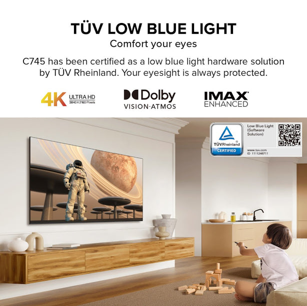 TCL C745 QLED 4K Google TV 55 inch