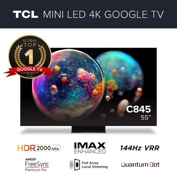 TCL C845 Mini LED Google TV 55 inch