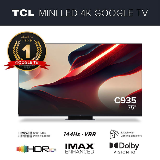 TCL C935 Mini LED 4K Google TV 75 inch