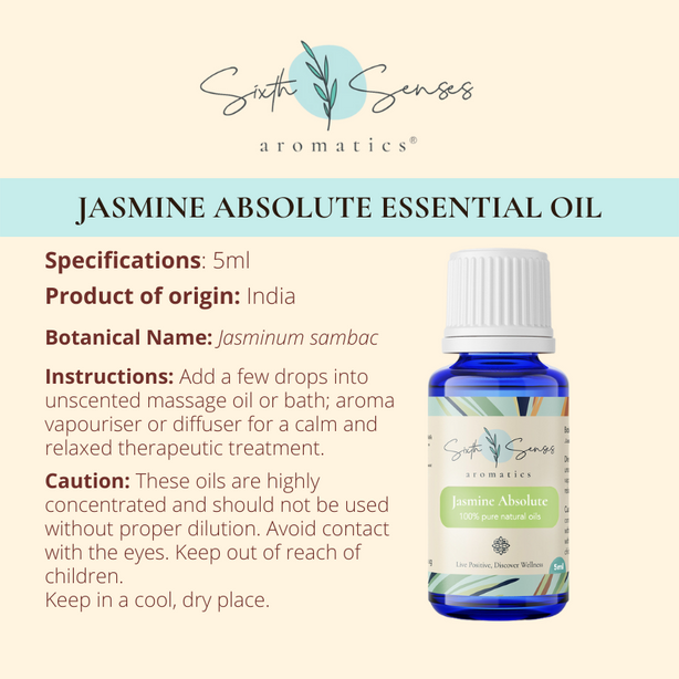 Sixth Senses Aromatics Jasmine Absolute essential oil