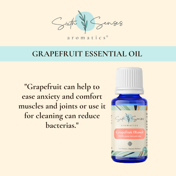 Sixth Senses Aromatics Grapefruit (Rose) essential oil