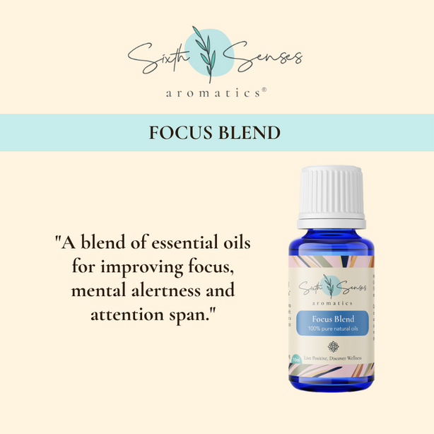 Sixth Senses Aromatics Focus Blend essential oils