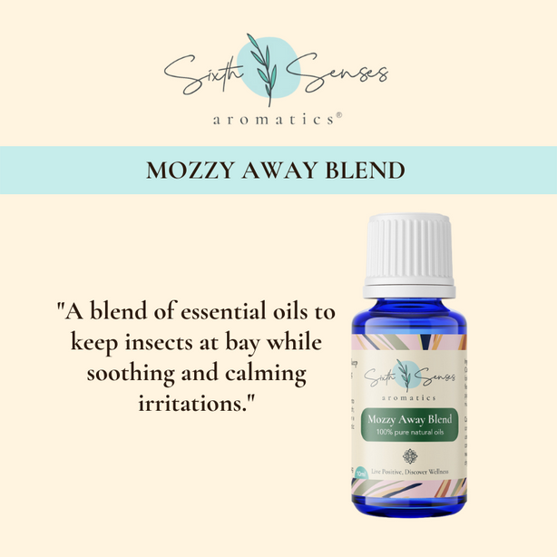 Sixth Senses Aromatics Mozzy Away Blend essential oils