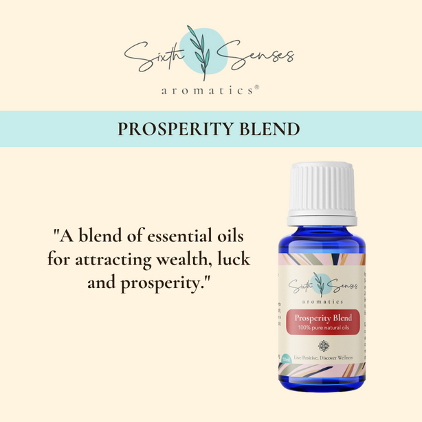 Sixth Senses Aromatics Prosperity Blend essential oils