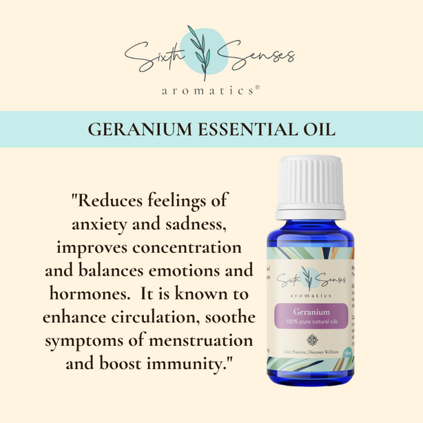 Sixth Senses Aromatics Geranium essential oil